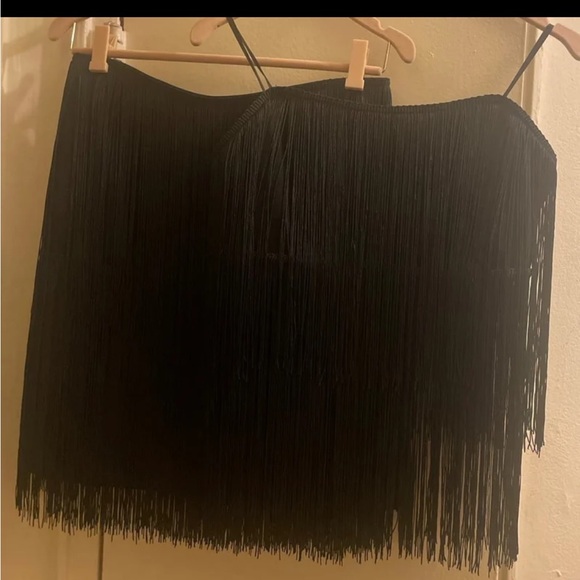 Sincerely Jules fringe 2 piece set (new) with removable straps size M - Picture 2 of 3